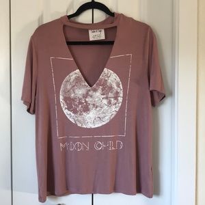 Moon Child Choker Tee